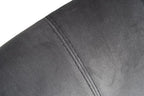 Gray and Gold Upholstered Fabric Wing Back Dining Side Chair