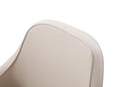 Gray and Gold Upholstered Fabric Dining Arm Chair