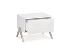 19" Wood One Drawer Nightstand