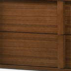 19" Solid Wood and Wood Two Drawer Nightstand