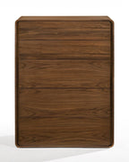 59" Walnut Solid Wood Six Drawer Double Dresser