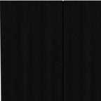 71" Black Wood Two Door Combo Dresser