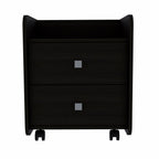 22" Wood Two Drawer Nightstand