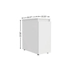 10" White Wood Freestanding Bathroom Vanity