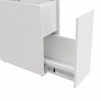 10" White Wood Freestanding Bathroom Vanity
