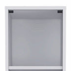 12" White Wood Linen Cabinet