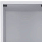 12" White Wood Linen Cabinet