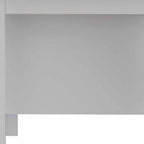 White and Brown 41" Kitchen Island With Storage