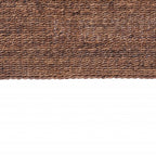 Brown Natural and Rustic Woven Banana Leaf Curved Queen Size Headboard