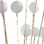 62" Yellow 16 LED Novelty Floor Lamp With White
