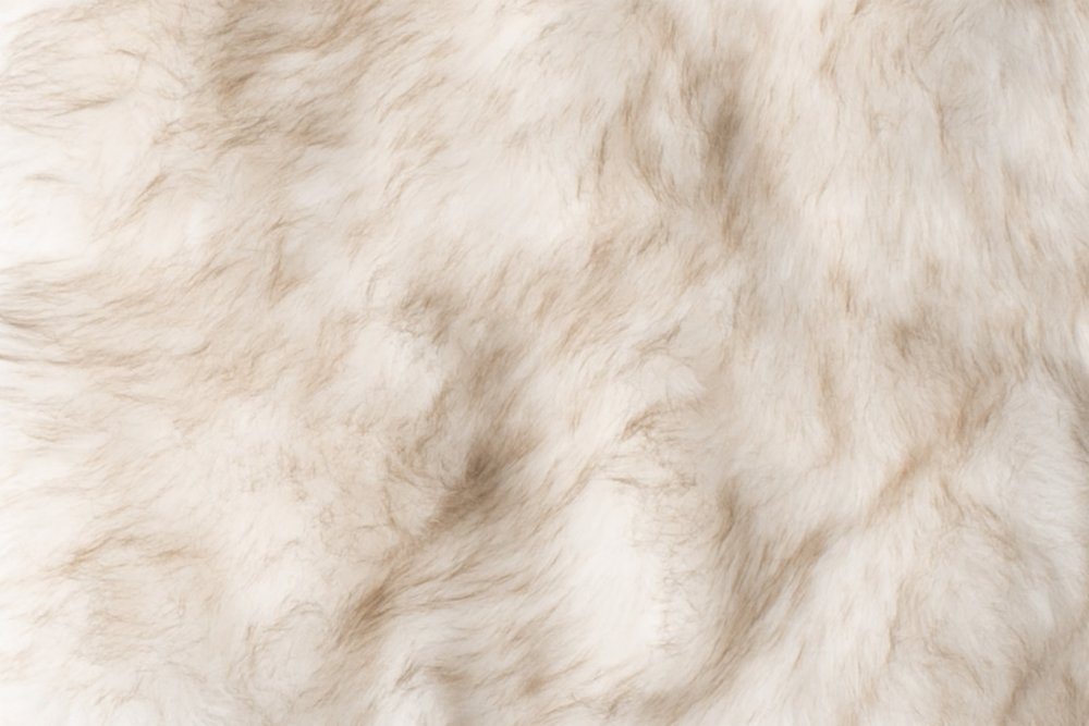 Set Of Two 17" X 17" Gradient Tan Faux Fur Dining Chair Pad
