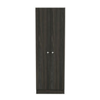 71" Dark Brown Wood Pantry Or Storage Closet