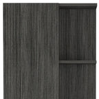 20" Gray Wood Accent Cabinet With Single Door