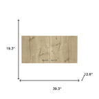 39" White And Light Oak Standard Accent Cabinet With One Shelf