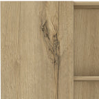 62" Oak Wood Pantry Or Storage Closet