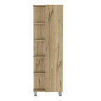 62" Oak Wood Pantry Or Storage Closet
