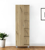 62" Oak Wood Pantry Or Storage Closet