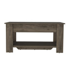 40" Dark Brown Wood Storage Bench With Flip Top Shoe Storage And Shelves