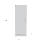 47" White Wood Pantry Or Storage Closet