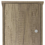 16" Natural Wood Accent Cabinet With Two Doors
