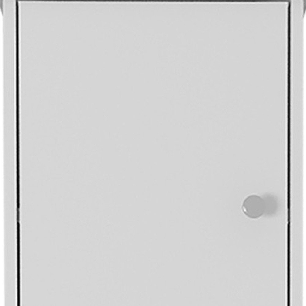 16" White Wood Accent Cabinet With Two Doors