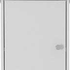 16" White Wood Accent Cabinet With Two Doors