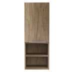 12" Natural Wood Wall Mounted Shaker Style Single Door Medicine Cabinet