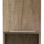 12" Natural Wood Wall Mounted Shaker Style Single Door Medicine Cabinet
