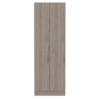 71" Light Gray Wood Two Door Pantry Or Storage Closet
