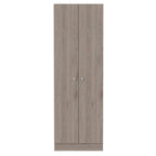 71" Light Gray Wood Two Door Pantry Or Storage Closet