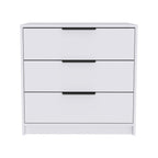 28" White Three Drawer Standard Chest
