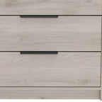 28" Light Gray Wood Three Drawer Dresser