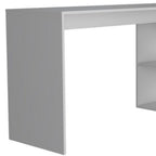 60" White L Shape Computer Desk