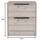 19" Wood One Drawer Nightstand