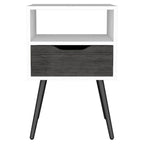 25" Wood One Drawer Nightstand