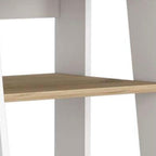 17" Oak And White Wood Freestanding Bathroom Vanity
