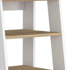 17" Oak And White Wood Freestanding Bathroom Vanity