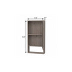 18" Light Gray Wood Floating Double Door Bathroom Vanity And Medicine Cabinet With Mirror