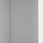 59" White Wood Wall Mounted Accent Cabinet With Four Doors