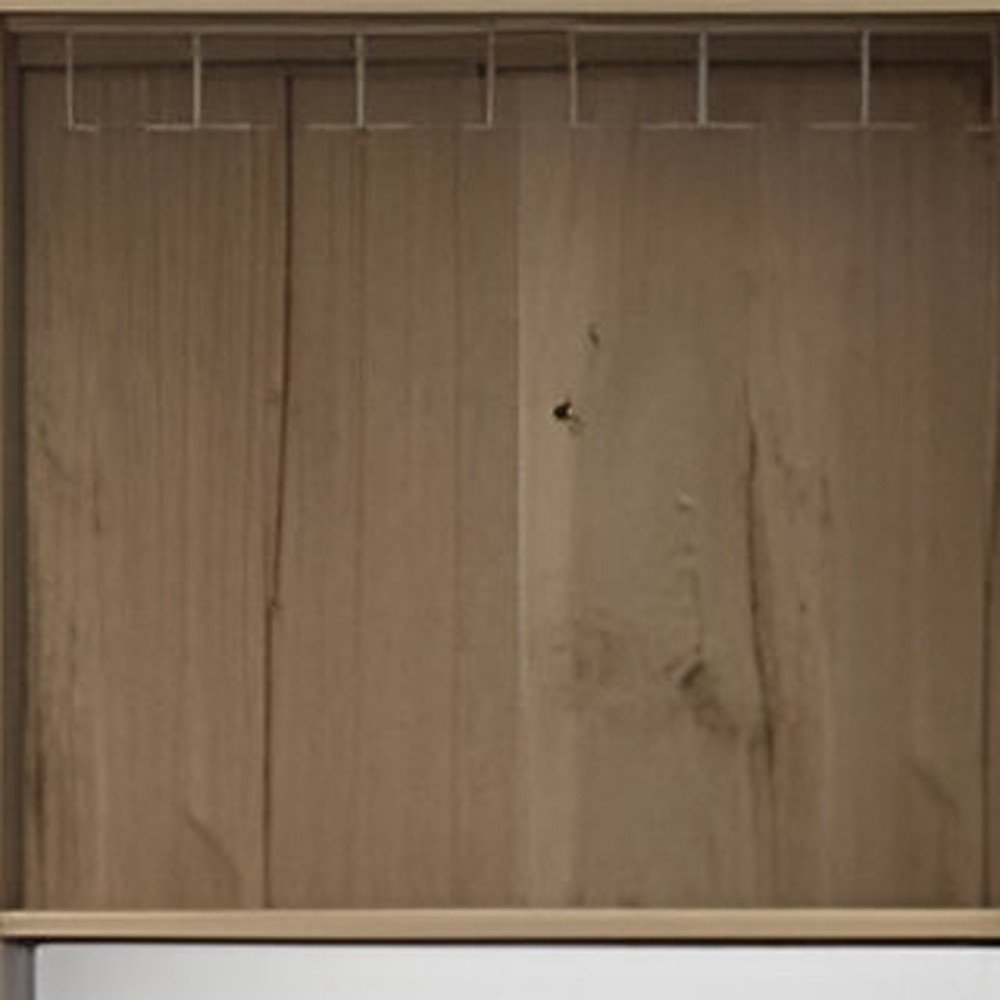 23" Oak Wood Bar Cabinet With Two Doors