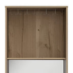 23" Oak Wood Bar Cabinet With Two Doors