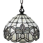 Black And White Unique Statement Glass Dimmable Chandelier With Black And White Shades