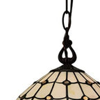 Black And White Unique Statement Glass Dimmable Chandelier With Black And White Shades