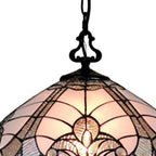Black And White Unique Statement Two Light Glass Dimmable Chandelier With Black And White Shades