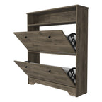 Dark Brown Twelve Pair Shoe Rack