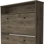 Dark Brown Twelve Pair Shoe Rack