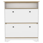 Oak Twelve Pair Shoe Rack