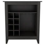 Black Bar Cart With Wine Storage