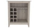 Light Gray Bar Cart With Wine Storage
