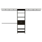 118" Black Manufactured Wood Organizer